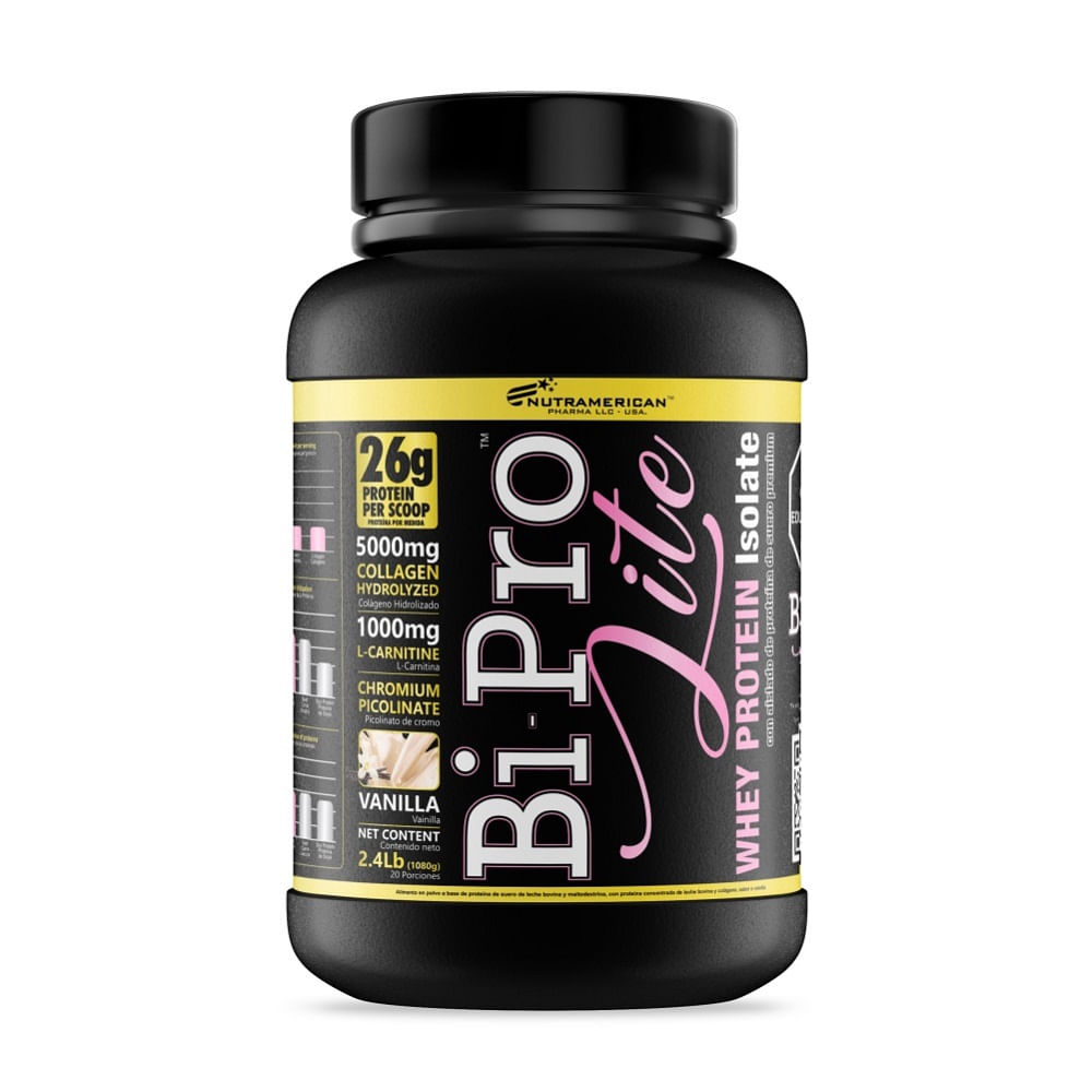 colageno con l carnitina Bipro Lite 2.4 lb Proteina + L-carnitina+Colageno Hidrolizado